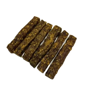 Image of Beef Beam dog treats, natural, chewy snacks packed with beef flavour, perfect for rewarding good behaviour.